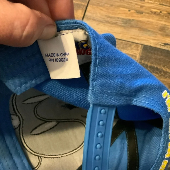 Sonic the Hedgehog Sega Hat Cap 3D ears Embroidered Outline around Face & Eyes - Picture 5 of 5